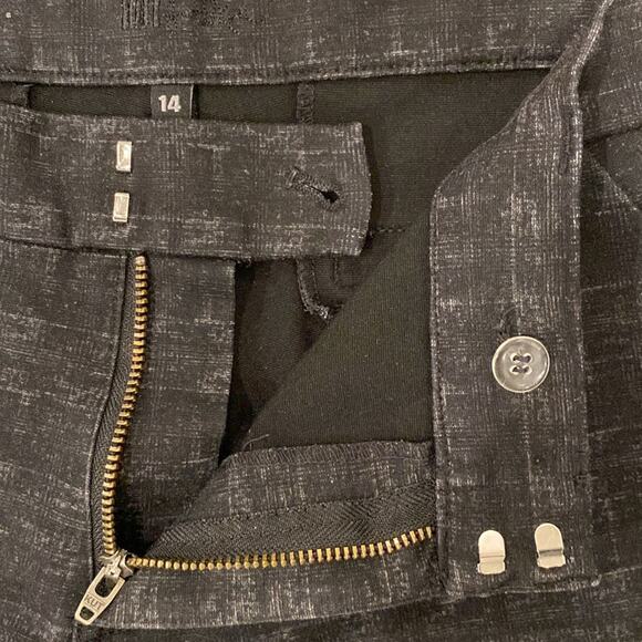 KUT From The Kloth Women's Geo PrintSkinny Pants Black Gray Size 14 - Picture 7 of 10